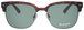 1 - Мужские солнцезащитные очки Megapolis 163 GREEN оправе Browline - фото спереди