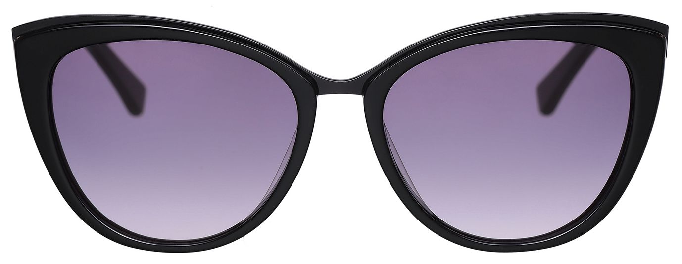 1 - Солнцезащитные очки Megapolis 588 NERO (женские) в пластиковой оправе Cat Eyes - фото спереди