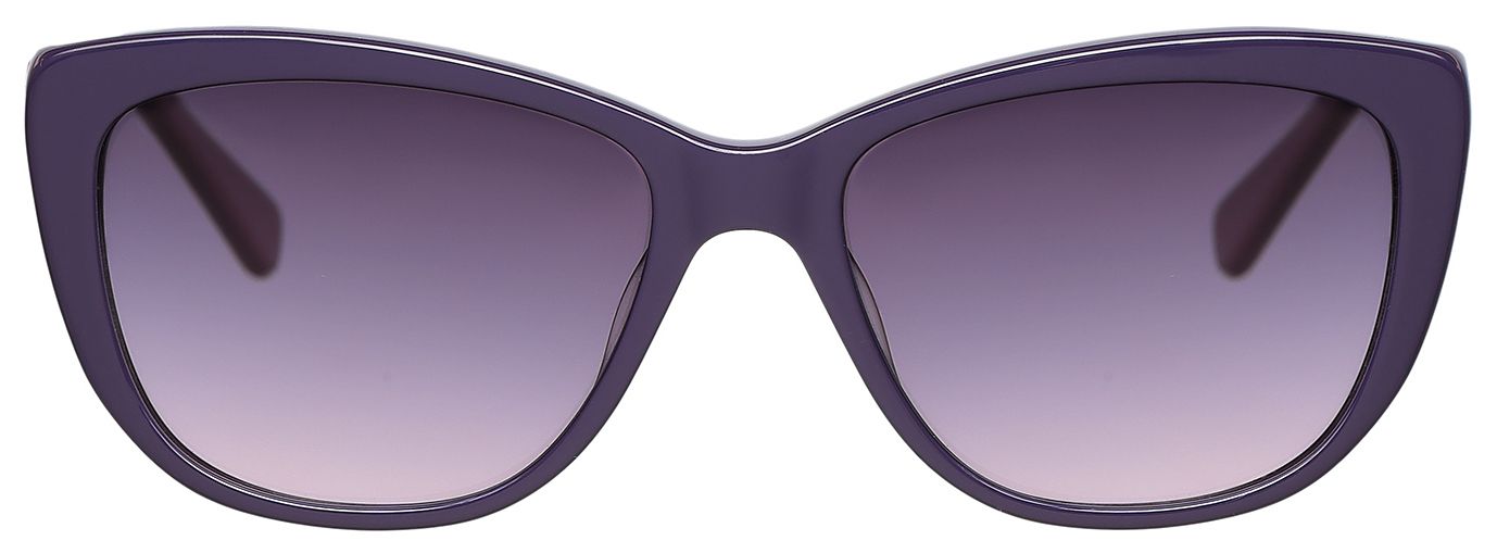 1 - Женские солнцезащитные очки Megapolis 136 в оправе фиолетового цвета - фото спереди