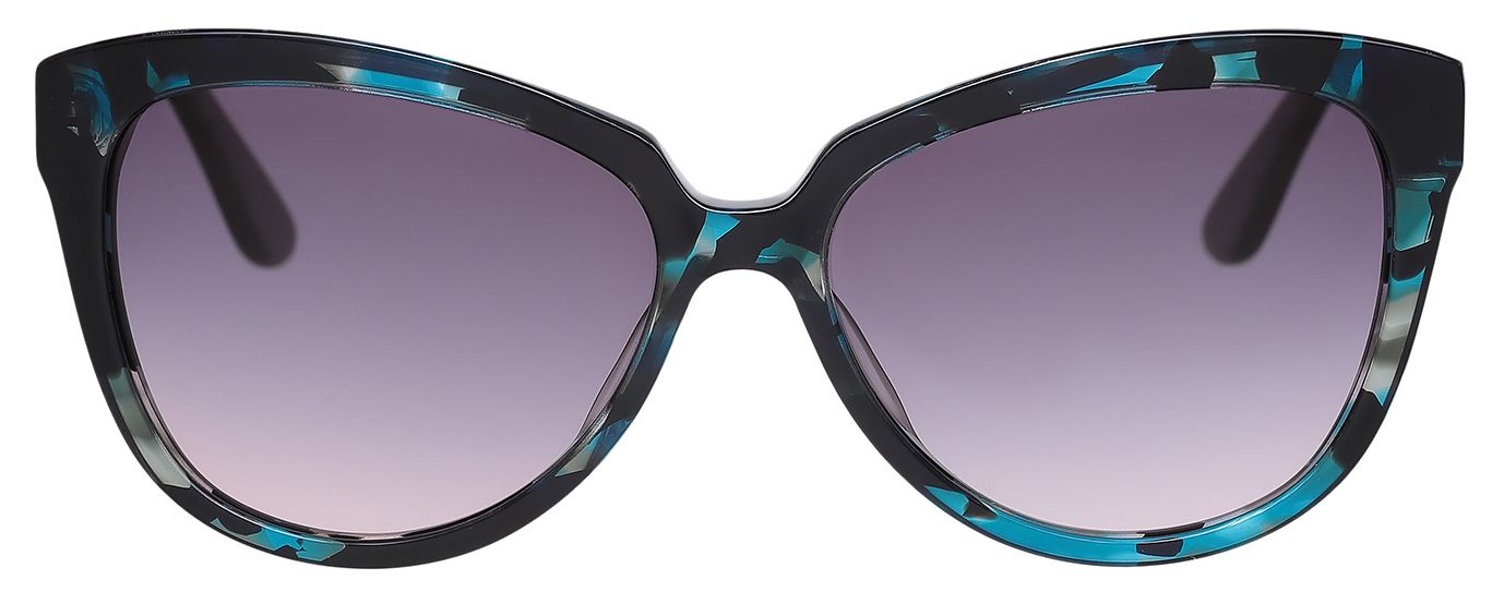 1 - Женские солнцезащитные очки Megapolis 180 Green в яркой оправе - фото спереди