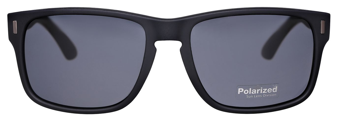 1 - Солнцезащитные очки Megapolis 190 GREY (мужские) в прямоугольной оправе - фото спереди