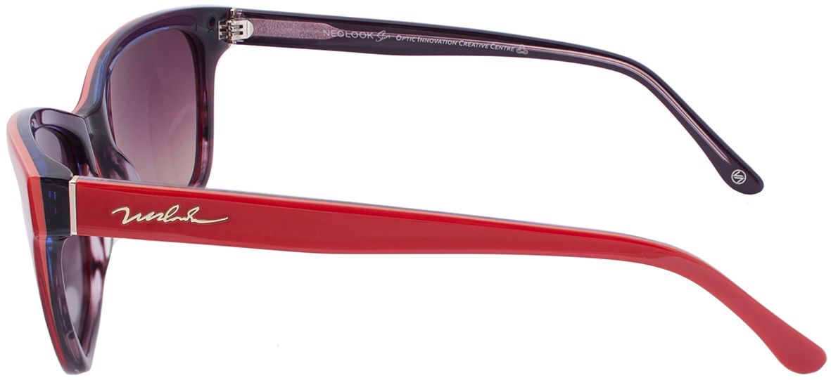 3 - Женские солнцезащитные очки Neolook 1310 c.194 в оправе красного цвета - фото сбоку