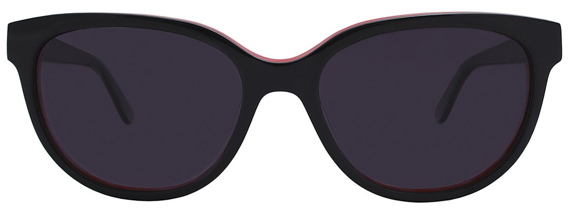 1 - Женские солнцезащитные очки Neolook 1313 c 207 в пластиковой оправе черного цвета - фото спереди