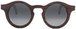 Солнцезащитные очки Woodeez Round mini темно-коричневого цвета - фото спереди