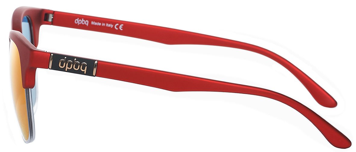 3 - Женские солнцезащитные очки DP69 PG020-08 Browline (красные) - фото сбоку
