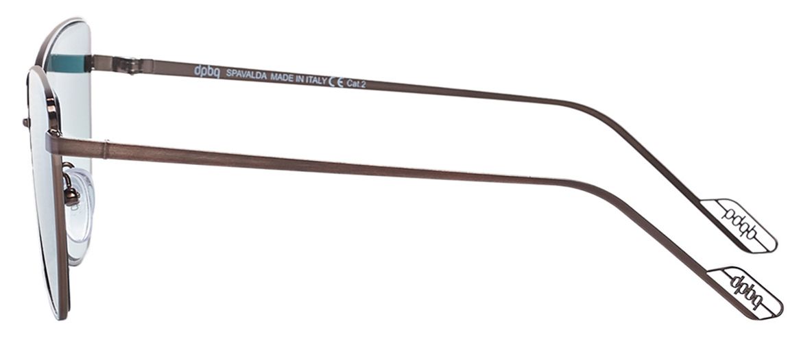 3 - Солнцезащитные очки DP69 DPS063-04 (женские) в тонкой металлической оправе - фото сбоку