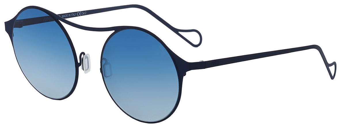 2 - Круглые солнцезащитные очки DP69 DPS083-04 синего цвета (женские) - фото сверху сбоку