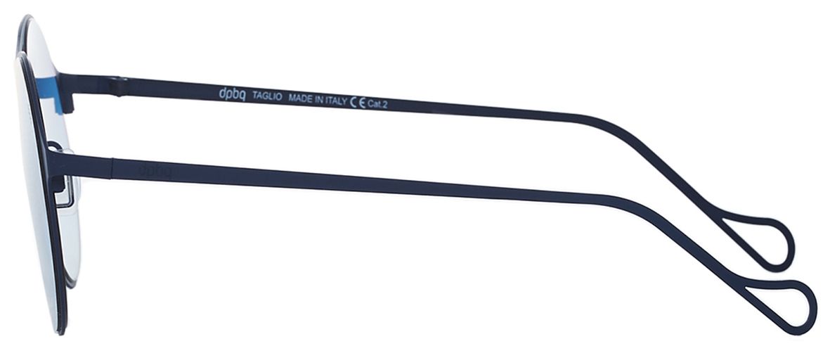 3 - Круглые солнцезащитные очки DP69 DPS083-04 синего цвета (женские) - фото сбоку