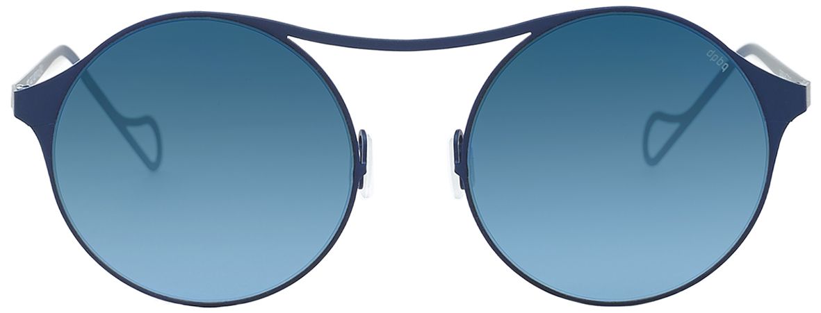 1 - Круглые солнцезащитные очки DP69 DPS083-04 синего цвета (женские) - фото спереди