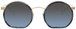1 - Женские солнцезащитные очки DP69 DPS082-01 оригинальной геометрической формы - фото спереди
