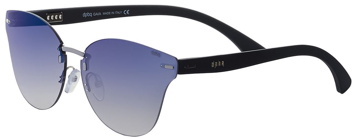 2 - Женские солнцезащитные очки DP69 DPS088-07 оверсайз (синие линзы) - фото сверху сбоку