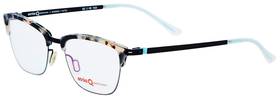 2 - Женские очки для зрения Barcelona Modena HVTQ - фото спереди и сбоку