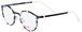 Женские очки для зрения Barcelona ULM HVBK (круглые) - фото спереди и сбоку