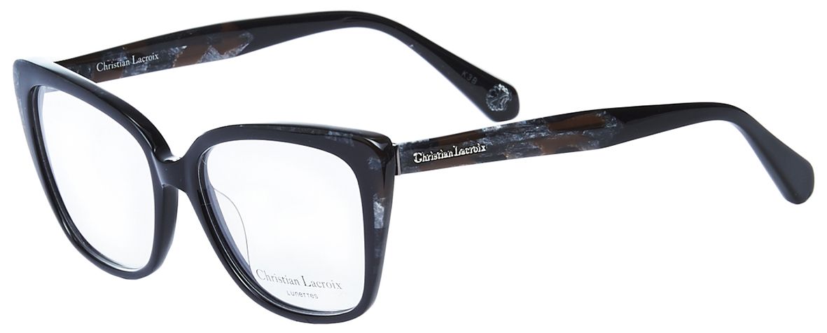 2 - Женские очки для зрения в оправе Christian Lacroix CL1066 c001 - фото спереди и сбоку