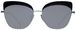 1 - Женские солнцезащитные очки 40 Million Diana SIL/BLK 610 с оригинальной оправой Cat Eyes - фото спереди