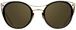 1 - Женские солнцезащитные очки 40 Million Orfe GLD/BLK 630 в оправе кошачий глаз - фото спереди
