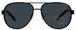 Фото спереди - Черные мужские солнцезащитные очки Polaroid 2026 CVL авиаторы