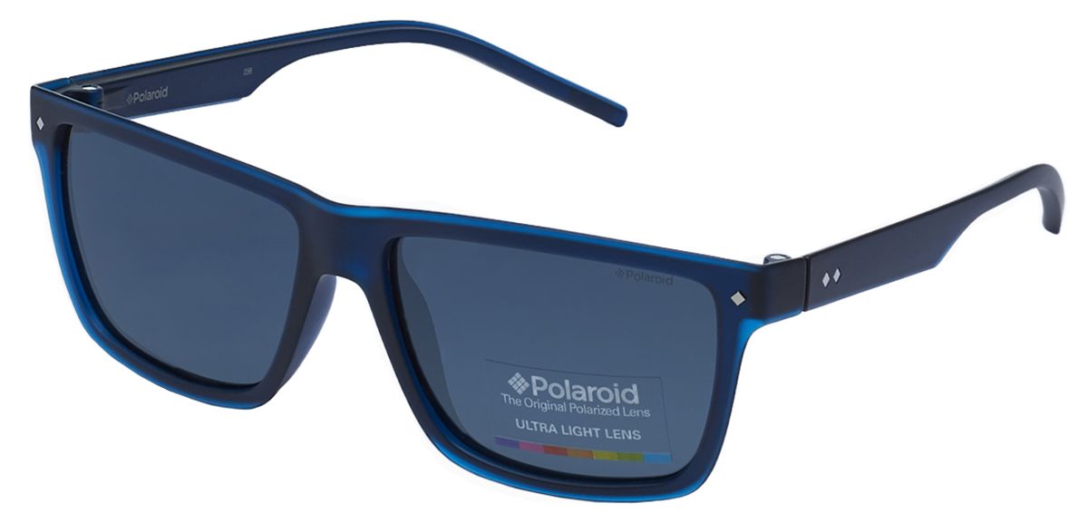 Мужские солнцезащитные очки Polaroid 2039 M3Q синие - фото сбоку сверху