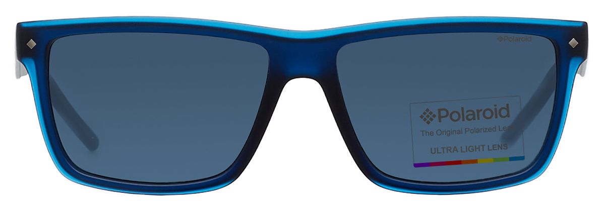 Мужские солнцезащитные очки Polaroid 2039 M3Q синие - фото спереди