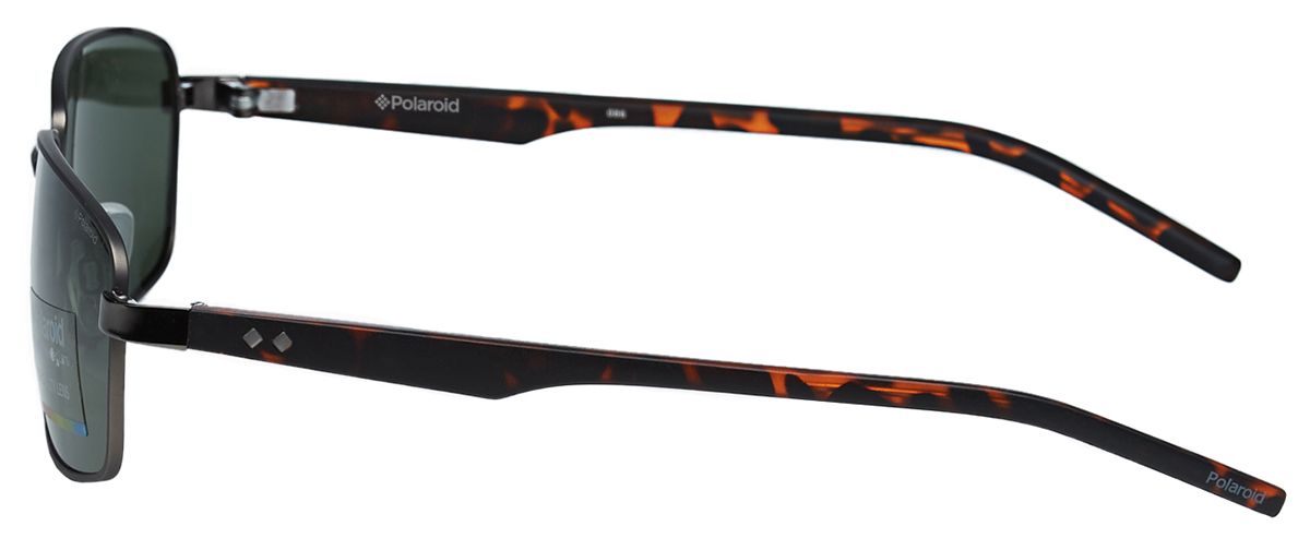 Мужские солнцезащитные очки Polaroid 2041 VXT (серебрянные) - вид сбоку