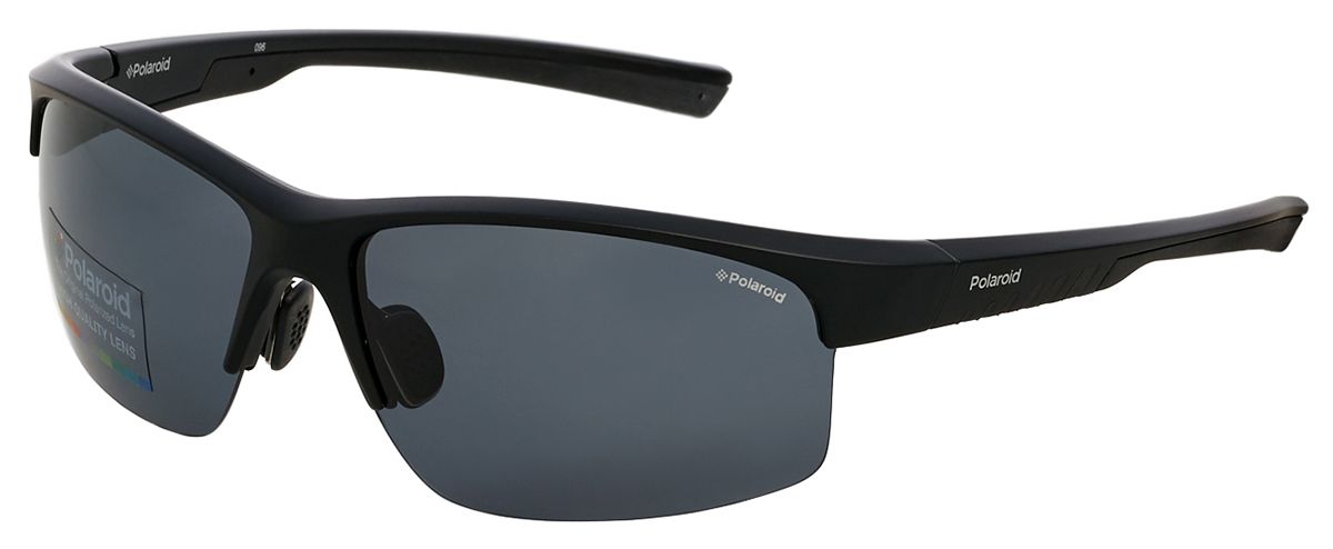 Мужские солнцезащитные очки Polaroid 7018 807M9 в спортивном стиле - вид спереди