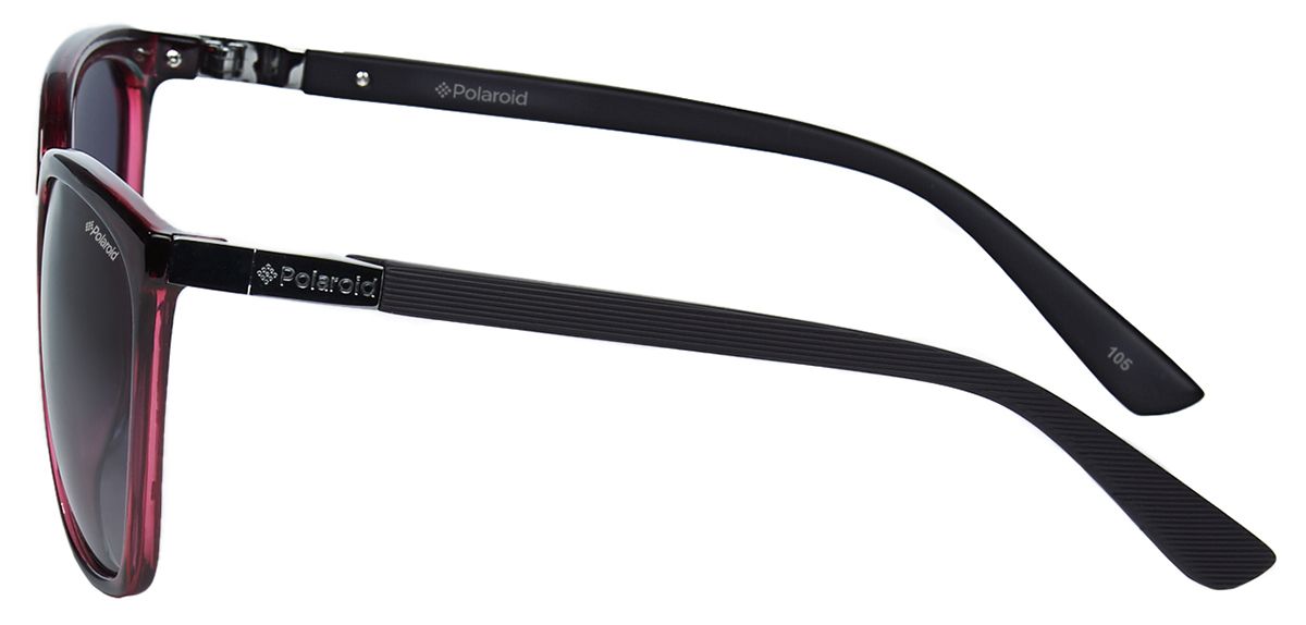 Женские солнцезащитные очки Polaroid 8440 IY1 в оправе малинового цвета - вид сбоку