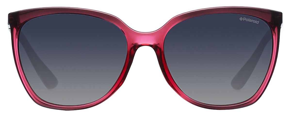 Женские солнцезащитные очки Polaroid 8440 IY1 в оправе малинового цвета - вид спереди