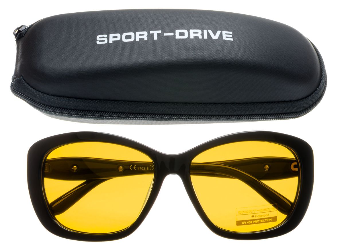 Женские очки антифары Sport-drive 4703-S c.5/1 - фото очков с футляром