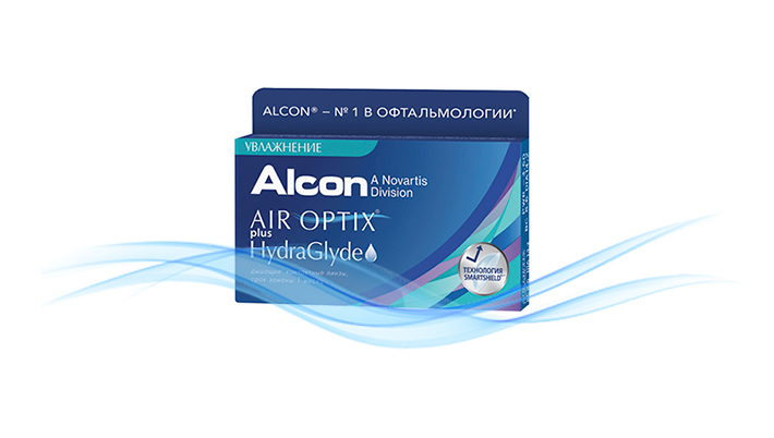 Alcon Air Optix plus HydraGlyde: три инновации в одной линзе