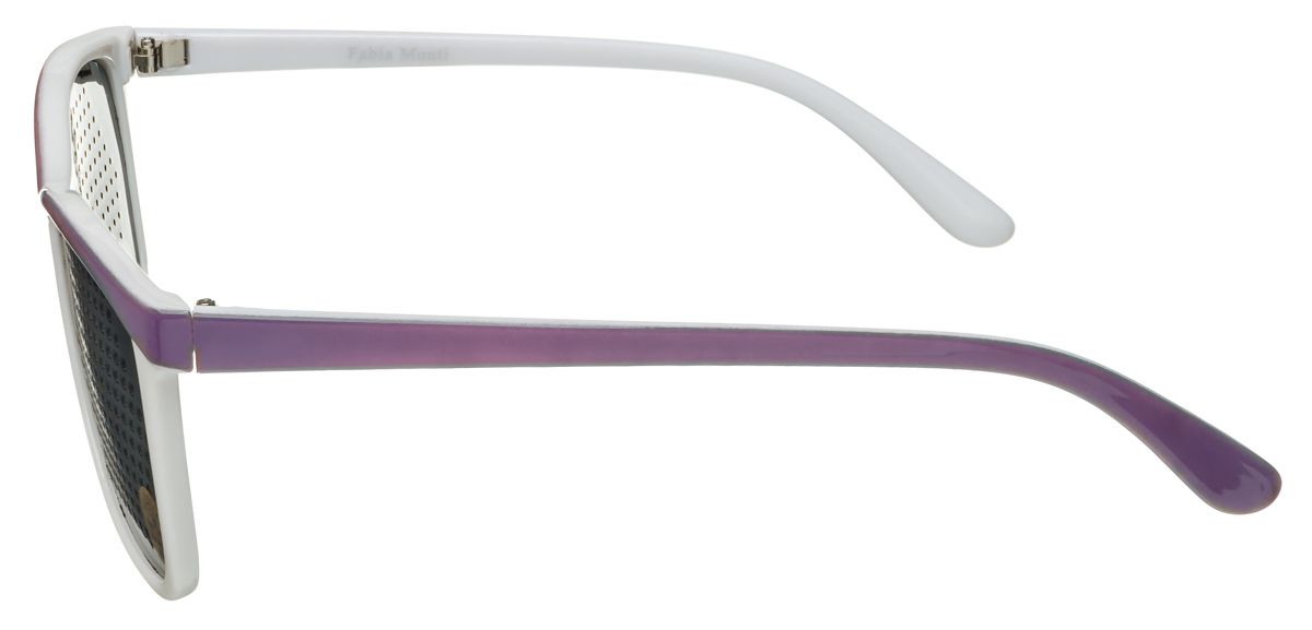 Очки тренажеры бело-фиолетовые для женщин - Фото сбоку