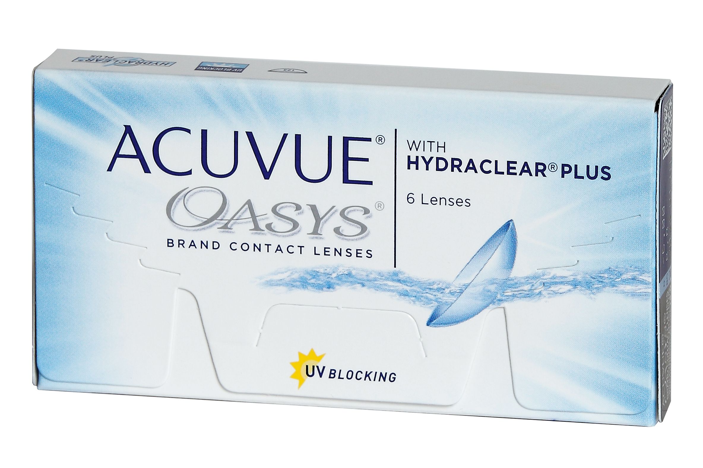 Контактные линзы Acuvue Oasys with Hydraclear Plus (6 линз) - фото спереди