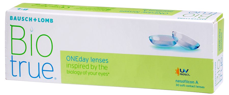 1 фото - Внешний вид упаковки контактных линз Biotrue ONE day
